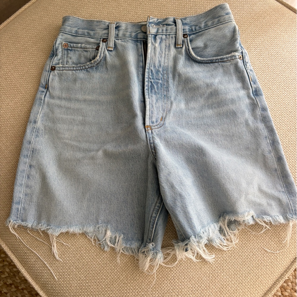 Agolde Light Wash  Denim Shorts
